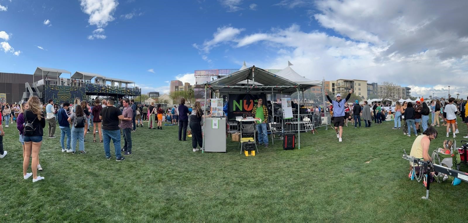 Altitude Water atmospheric water generator showcased at a community event, demonstrating clean drinking water from air using innovative AWG technology.