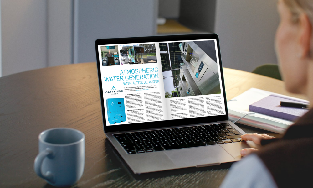 Altitude Water Featured in Sustainable Business Magazine